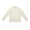 Classic Elegant Twisted Half Zip Stand-Up Sweater Knitted Sweater