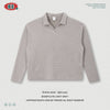 BE Vintage Waffle Wash Fried Snowflake Seagull Collar Print Embroidery Long Sleeve