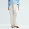 Lyocell Linen Loose-fitting Straight-leg Slacks
