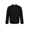 "Textured Pineapple Grid" Versatile Loose Casual Knitted Long Sleeve T-Shirt