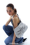 Res NonVerba BAG Original Textured Design Sense Metal Ring Underarm Leather Bag Shoulder Crossbody Bag