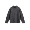 OUSWE Simple High-end Semi-zipper Retro Slim Sweater