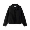STIWAUP Minimalist Black Lapel Jacket