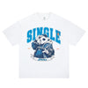 SUPER WAY Guochao Original Retro Panda Casual Letter Print Crew Neck Short Sleeve T-Shirt