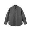 INFLATION Vintage Lapel Pocket Pure Cotton Tooling Cardigan Shirt