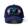 WASC Cartoon Embroidered Corduroy Baseball Cap