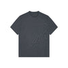 Following [Matte Copper Ammonia Wire] Through Back Shrimp Line Design Front Shoulder T-Shirt Short Sleeve