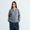 Old Money Wind Seagull Neck Small V Neck Loose Stacking Fake Two-piece Knitted Sweater Autumn and Winter