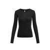 Inflation Tencel Wool Waist Skinny Crew Neck Bottom Shirt Long Sleeve