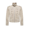 Tide Napoleon Stand-up Collar Pu Leather Jacket