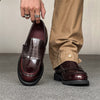 One Pedal Lazy Versatile Couple Leather Shoes Loafers