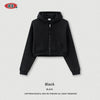 BE Solid Color Zipper Hooded Sweater Zipper