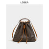 LOSEA Ruyi Cloud Pattern Double Shoulder Bucket Bag Messenger Bag