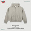 BE Autumn and Winter Heavy 320g Flower Sand Embroidered Hooded Zipper Sweater Jacket