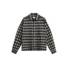 OUSWE Retro Plaid Shirt Pure Cotton Short Shirt