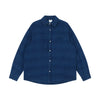 BSAPA Washed Striped Denim Loose Long Sleeve Shirt
