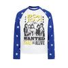 Rock Band Design Hua Contrasting Color Shoulder Sleeves Long Sleeves