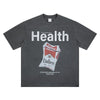 SUPER WAY Street Irony Cigarette Print High Street Loose T-shirt