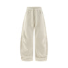 Double pleated eggshell fleece  fleece slacks