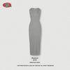 BE Women's Summer Vest Slim-fit Knitted Dress