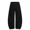 DC Pleated Design Scimitar Wide-Leg Baggy Pants