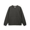 Inflation Temperature Control Fleece Crew Neck Solid Color Sweater