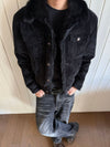 EME Rabbit Fur Integrated Natural Fur Autumn and Winter Warm Wick Jacket