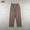 BE Autumn Old Money Calm Luxury Flower Yarn Frosted Texture Pendant Casual Pants