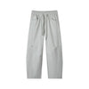 Following Elastic Waist Lace-up Loose Silhouette Casual Pants