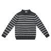 High Intelligence Old Money Wind Contrasting Colors Striped Comfortable Knitted Sweater Loose Polo Shirt Autumn and Winter