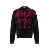 TRYTHMCLUB Crew Neck Letter Sweater Loose Jacquard Soft  Knitted Sweater