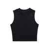 Following Shoulder Slim Lycra Cotton Solid Color Stretch Basic Short Sleeve T-Shirt