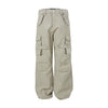 MADEEXTREME Washed and Old Three-dimensional Tailoring Tactical Pocket-inspired Tooling Paratrooper Pants