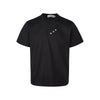 MADEEXTREME Deconstructed Splicing Button Crew Neck Casual Short Sleeve T-Shirt