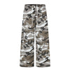 11KN Camouflage Silhouette Drawstring Elastic Waist Slacks