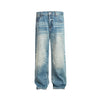 EME Retro Washed Old Cat Whisker Casual Silhouette Straight Jeans
