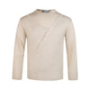 "Wool Blended" Diagonal Buckle Design Niche High-end Round Neck Thin Knitted Sweater Long Sleeves