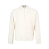 EME Henry Collar Lazy Blended Design Long Sleeve T-Shirt