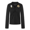 11KN Slim Knot Pleated Embroidery V-Neck Long Sleeve