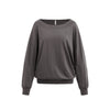 Modal Slanted Shoulders Waist Thin Bottoming Shirt Long Sleeves