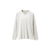 Inflation Linen Lyocell Old Money V Neck Solid Color Long Sleeve