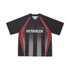 Sports Digital Print Jersey V-neck Short Sleeve