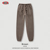 Retro Style drawstring waist Elastic Fleece Casual Sports Jogger Sweatpants For Men's