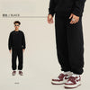 BE Men's Solid Color Fleece Thickened Elastic Waist Casual drawstring Sports Jogger Sweatpants