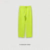 BE Men's Solid Bright Color Loose Fleece Straight Casual Jogger Sweatpants